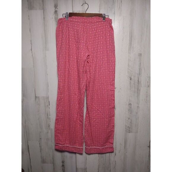 Victoria‘s Secret Printed Flannel Long PJ Red/PiNk Plaid Size Small - Picture 7 of 9